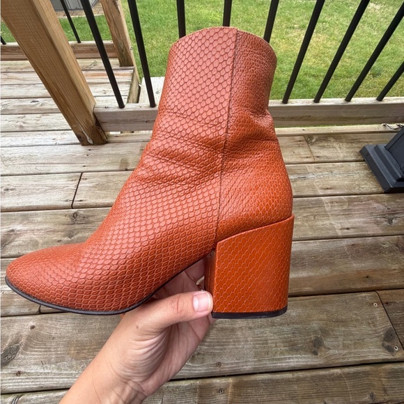 Used Dries Van Noten Snake Embossed Bootie - Picture 3 of 13